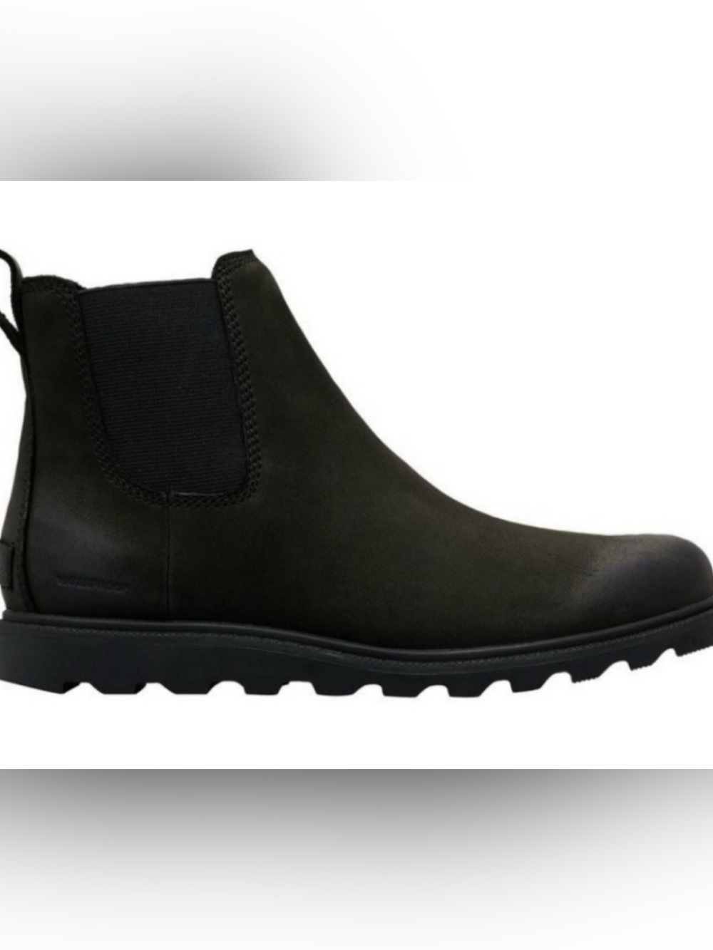 SOREL SZ 7.5 Ainsley Black Leather Chelsea Boots Excellent Condition